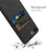 For iPhone 17e / 16e Case Cloth + Hard PC Phone Cover with Dual Card Slots - Black - 4