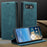CASEME For Google Pixel 9a Wallet Case  013 Series PU Leather Phone Cover Stand - Blue - 4