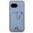For Google Pixel 9a Case Card Slots Kickstand Phone Back Cover with Card Tool - Blue - 2