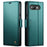 CASEME For Google Pixel 9a Case  023 Series RFID Blocking Glossy Stand Phone Cover - Green - 2