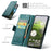 CASEME For Google Pixel 9a Case  023 Series RFID Blocking Glossy Stand Phone Cover - Green - 6