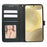 For Samsung Galaxy S25 / S24 Case Anti Scratch Splicing Imprinted Rhombus Leather Phone Cover - Black - 2