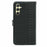 For Samsung Galaxy S25 / S24 Case Anti Scratch Splicing Imprinted Rhombus Leather Phone Cover - Black - 7