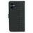 For Samsung Galaxy A06 4G Case Anti Scratch Splicing Imprinted Rhombus Leather Phone Cover - Black - 6