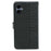 For Samsung Galaxy A06 5G Case Anti Scratch Splicing Imprinted Rhombus Leather Phone Cover - Black - 6