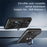 For iPhone 17e / 16e Case PC + TPU Kickstand Phone Back Cover with Camera Slider - Black - 4