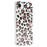 For iPhone 17e / 16e Magnetic Case Clear Anti-Yellowing PC + TPU Phone Back Cover Leopard Print Design - Red - 1