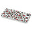 For iPhone 17e / 16e Magnetic Case Clear Anti-Yellowing PC + TPU Phone Back Cover Leopard Print Design - Red - 5