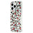 For iPhone 15 Pro Max Magnetic Case Clear Anti-Yellowing PC + TPU Phone Back Cover Leopard Print Design - Red - 4