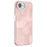 For iPhone 17e / 16e Case IMD Design Shockproof PC+TPU Phone Cover with Glass Lens Film - Foil Pattern / Rose Gold - 1