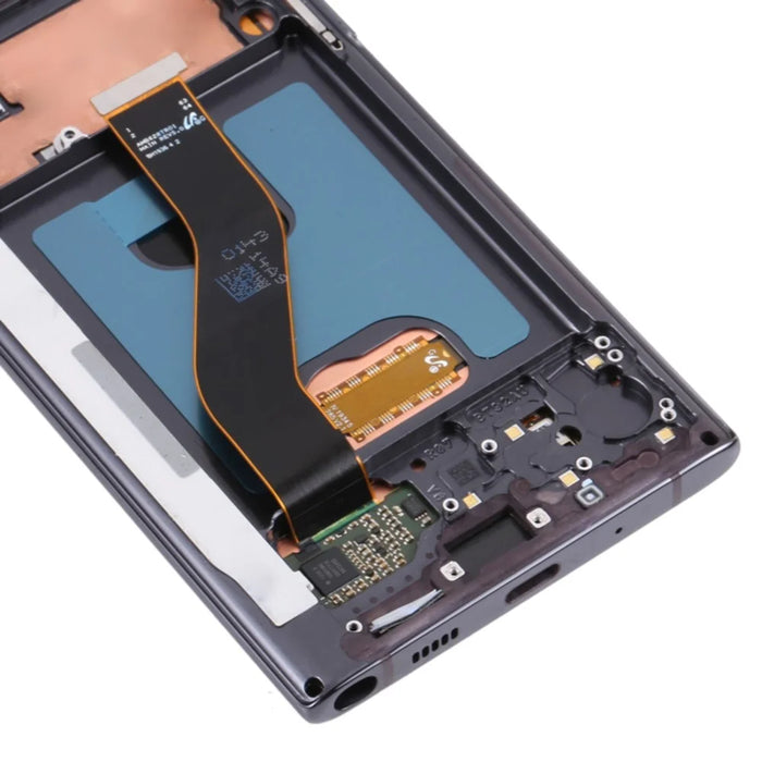 For Samsung Galaxy Note 10 5G N971 / 10 4G N970 Grade C OLED Screen and Digitizer Assembly + Frame Replacement Part (Without Logo) - Black - 5