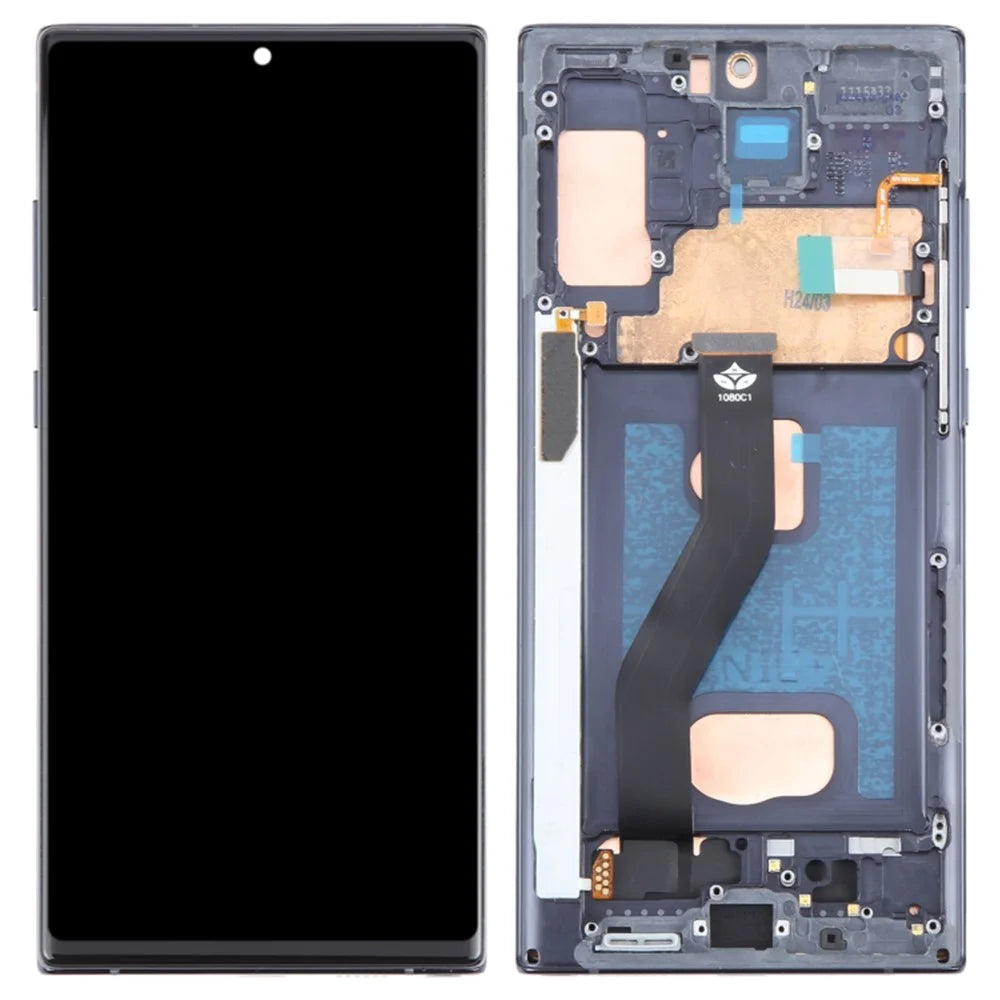 For Samsung Galaxy Note 10 Plus 4G N975 / 10 Plus 5G N976 Grade C LCD Screen and Digitizer Assembly+Frame Part (TFT Technology) (Without Logo) - Black - 1
