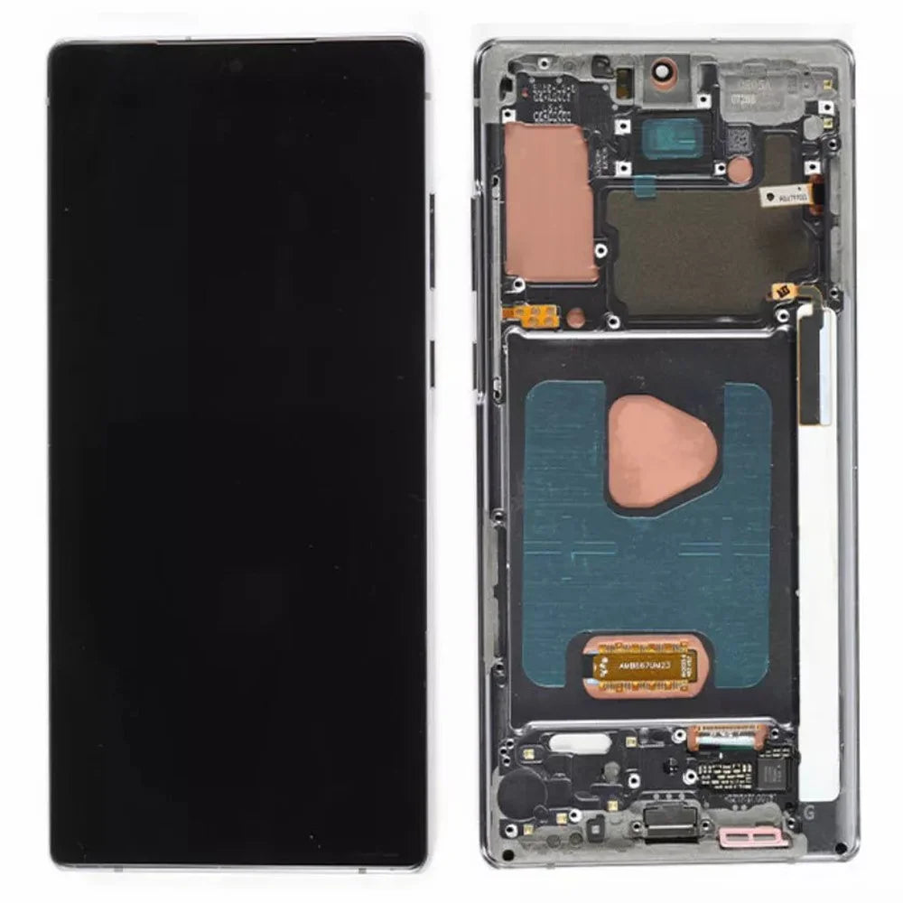 For Samsung Galaxy Note20 N980 / Note20 5G N981 OEM Grade S AMOLED Screen and Digitizer Assembly + Frame (Without Logo) - Grey - 1