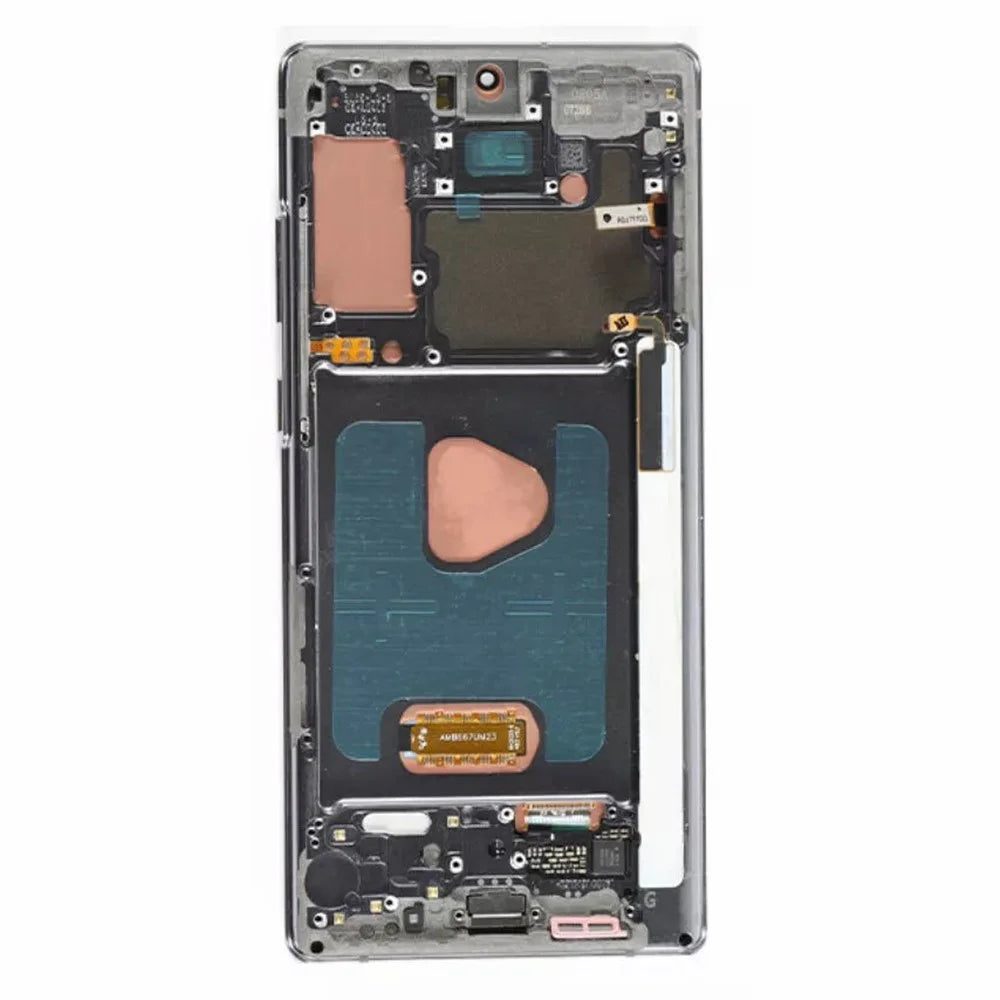For Samsung Galaxy Note20 N980 / Note20 5G N981 OEM Grade S AMOLED Screen and Digitizer Assembly + Frame (Without Logo) - Grey - 3