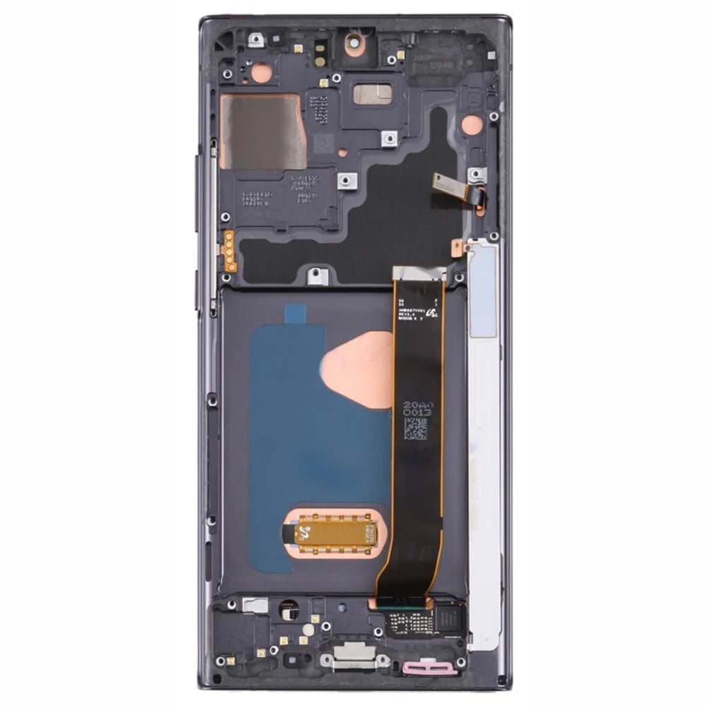 For Samsung Galaxy Note20 Ultra 5G N986 / Note20 Ultra N985 OEM Grade S AMOLED Screen and Digitizer Assembly + Frame (Without Logo) - Black - 3