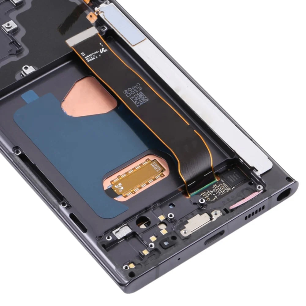 For Samsung Galaxy Note20 Ultra 5G N986 / Note20 Ultra N985 OEM Grade S AMOLED Screen and Digitizer Assembly + Frame (Without Logo) - Black - 5