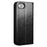 QIALINO For iPhone 17e / 16e Case Wallet Stand Genuine Cow Leather Phone Cover - Black - 5