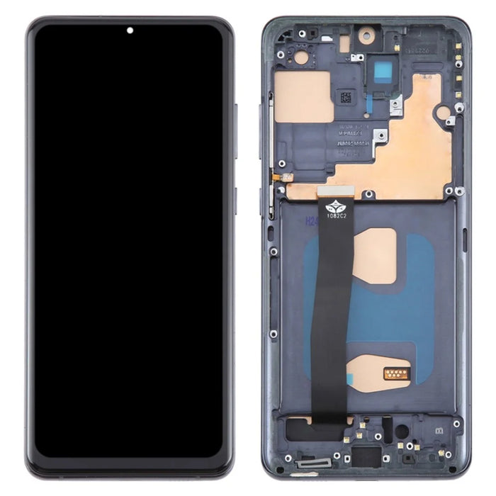 For Samsung Galaxy S20 Ultra / S20 Ultra 5G G988 Grade C LCD Screen and Digitizer Assembly + Frame Part (TFT) (Without Logo) - Black - 1