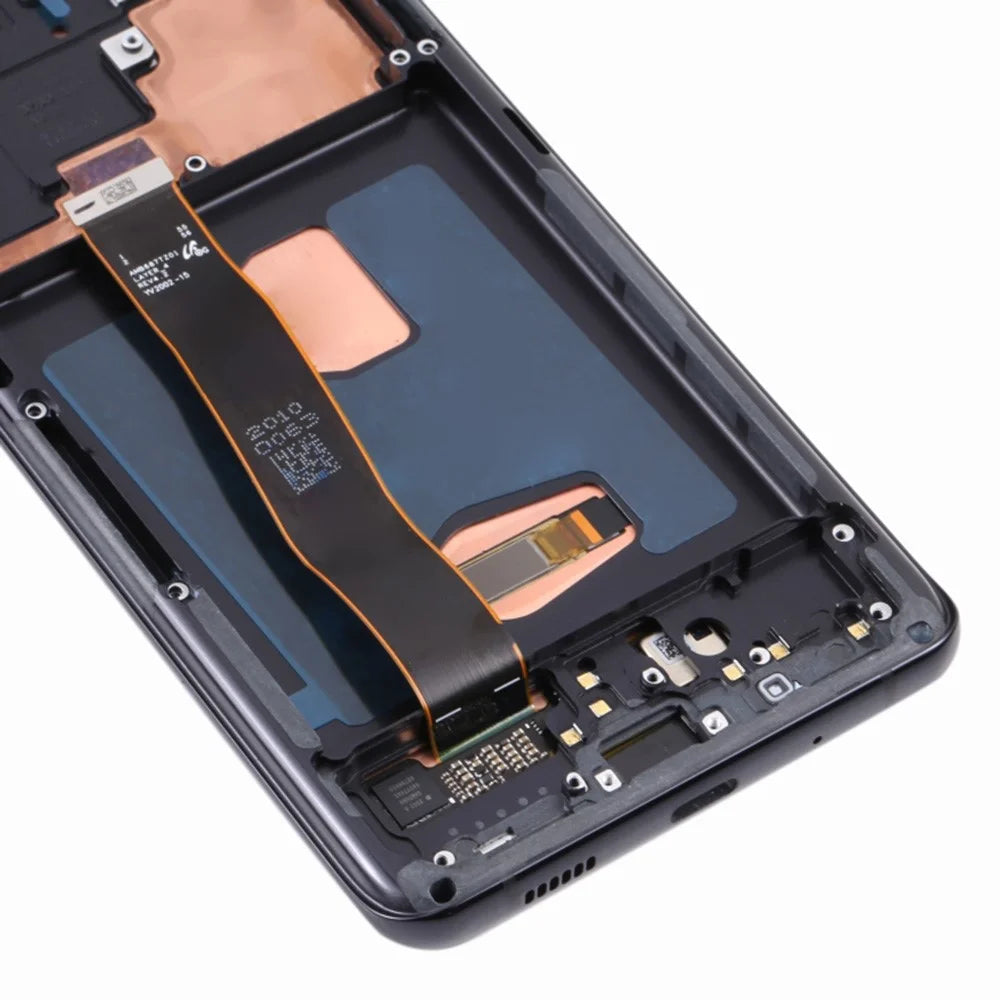For Samsung Galaxy S20 Ultra / S20 Ultra 5G G988 OEM Grade S AMOLED Screen and Digitizer Assembly + Frame (Without Logo) - Black - 5