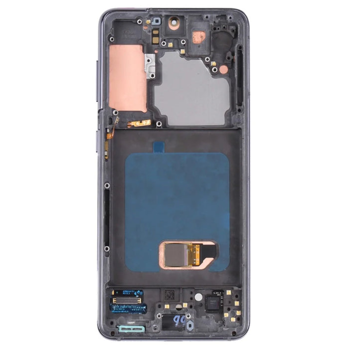 For Samsung Galaxy S21 5G G991 OEM Grade S AMOLED Screen and Digitizer Assembly + Frame (Without Logo) - Grey - 3