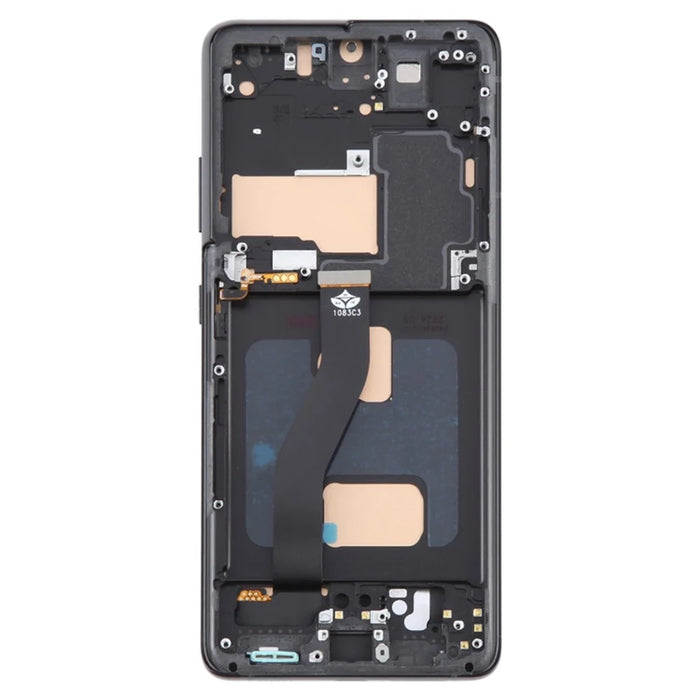 For Samsung Galaxy S21 Ultra 5G G99 Grade C LCD Screen and Digitizer Assembly + Frame Part (TFT) (Without Logo) - Black - 3