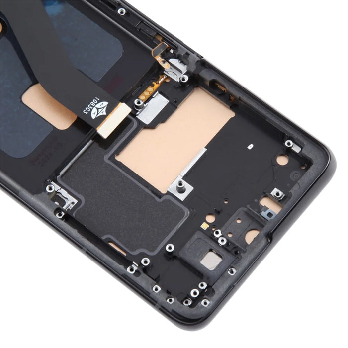 For Samsung Galaxy S21 Ultra 5G G99 Grade C LCD Screen and Digitizer Assembly + Frame Part (TFT) (Without Logo) - Black - 5