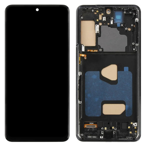 For Samsung Galaxy S21+ 5G G996 Grade C LCD Screen and Digitizer Assembly + Frame Part (TFT) (Without Logo) - Black - 1