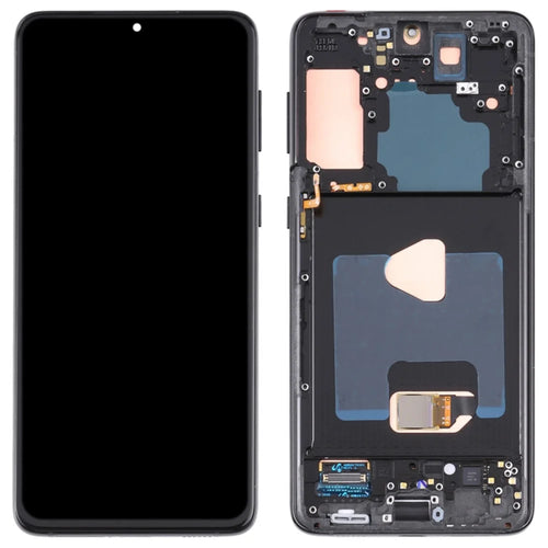 For Samsung Galaxy S21+ 5G G996 OEM Grade S AMOLED Screen and Digitizer Assembly + Frame (Without Logo) - Black - 1