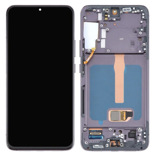 For Samsung Galaxy S22+ 5G S906B OEM Grade S AMOLED Screen and Digitizer Assembly + Frame (Without Logo) - Black - 1