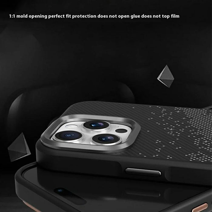 For iPhone 14 Pro Max Case Milky Way Pattern TPU + PC Anti Fingerprint Phone Back Cover - Grey - 3