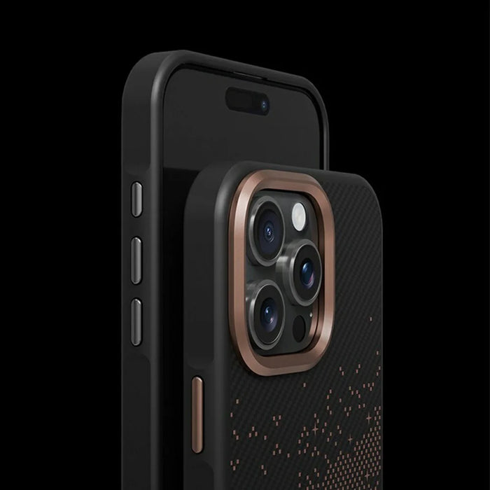For iPhone 14 Pro Max Case Compatible with MagSafe Milky Way Pattern TPU + PC Anti Fingerprint Phone Back Cover - Grey - 4