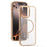 For iPhone 16 Pro Magnetic Clear Case TPU PC Protective Phone Cover - Desert Gold - 2