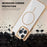 For iPhone 16 Pro Magnetic Clear Case TPU PC Protective Phone Cover - Desert Gold - 5