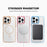 For iPhone 16 Pro Magnetic Clear Case TPU PC Protective Phone Cover - Desert Gold - 7