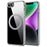 For iPhone 17e / 16e Magnetic Case TPU+PC Clear Phone Back Cover - 1