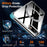 For iPhone 17e / 16e Magnetic Case TPU+PC Clear Phone Back Cover - 3