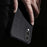 For Samsung Galaxy S25 Edge Case Wood Texture PU Leather Coated PC TPU Phone Cover - Black - 2