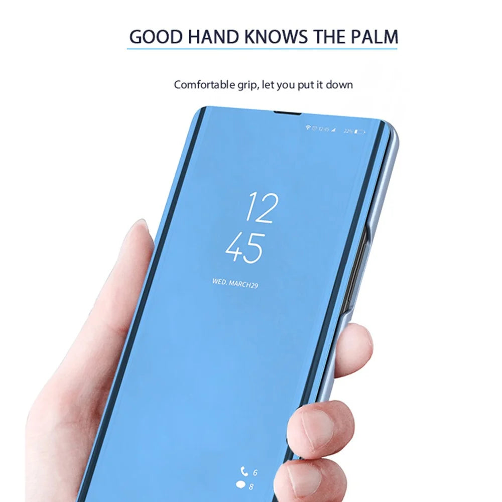 For Samsung Galaxy S25 Edge Flip Leather Cover with Stand Full Body Protective Phone Case - Sky Blue - 5