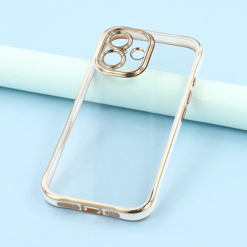 For iPhone 16 Electroplated Case 2.0mm Thick Acrylic TPU Hybrid Shockproof Phone Cover - White - 7