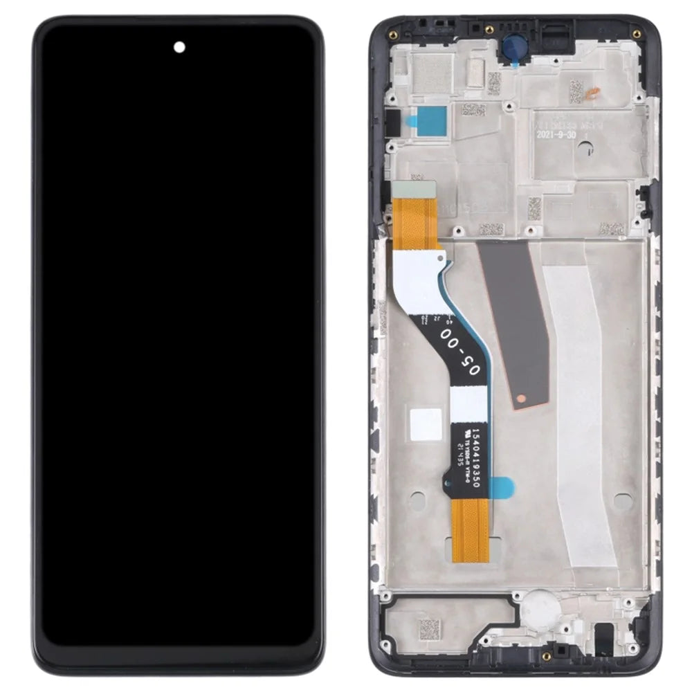 For Motorola Moto G51 5G Grade C LCD Screen and Digitizer Assembly + Frame Part (Without Logo) - 1