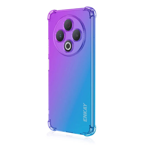 ENKAY For TECNO Spark 30 4G TPU Case  Thickened Four Corner Drop-proof Phone Back Cover - Purple / Blue - 1