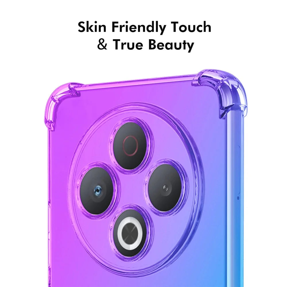 ENKAY For TECNO Spark 30 4G TPU Case  Thickened Four Corner Drop-proof Phone Back Cover - Purple / Blue - 5