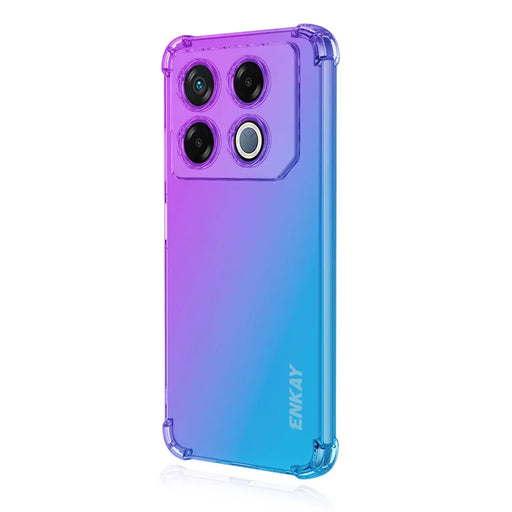 ENKAY For Infinix GT 20 Pro 5G TPU Case  Thickened Four Corner Drop-proof Phone Back Cover - Purple / Blue - 1