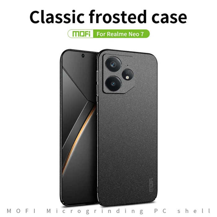 MOFI For Realme Neo7 5G PC Case  Shield Matte Series Slim Fit Phone Cover - Black - 2
