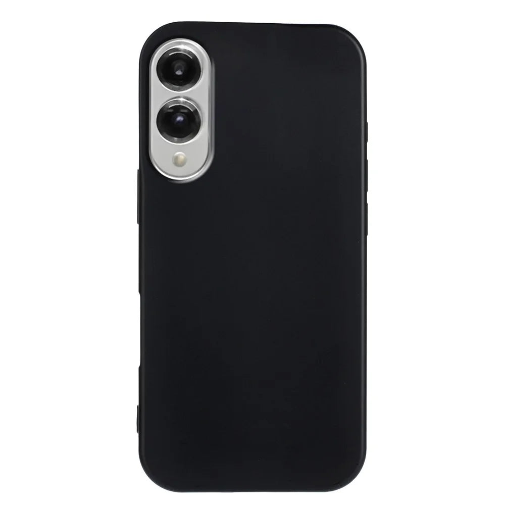For Samsung Galaxy S25 Edge TPU Case Soft Matte Anti-fingerprint Phone Back Cover - Black - 2