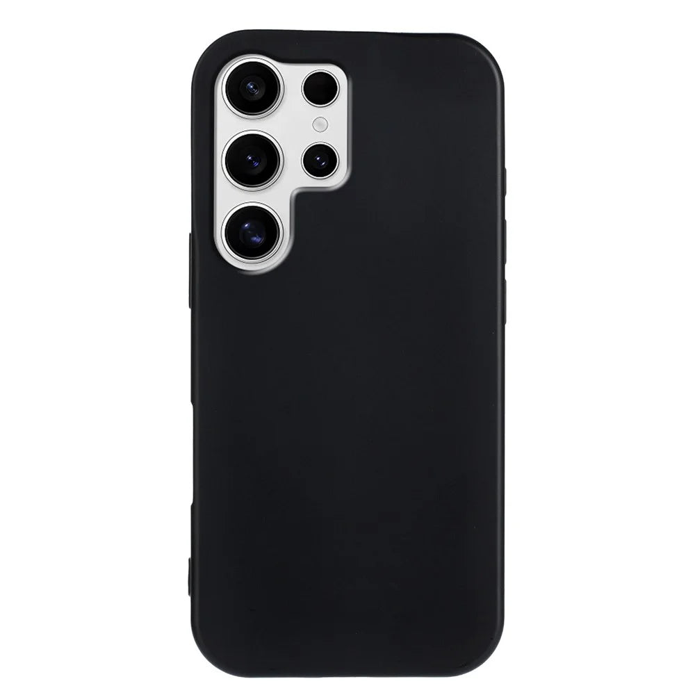 For Samsung Galaxy S25 Ultra TPU Case Soft Matte Anti-fingerprint Phone Back Cover - Black - 2
