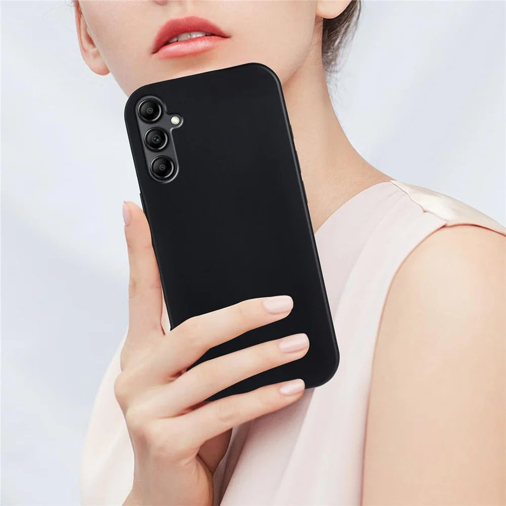 For Samsung Galaxy A16 5G / Galaxy A26 5G / Galaxy A16 4G TPU Case Soft Matte Anti-fingerprint Phone Back Cover - Black - 3