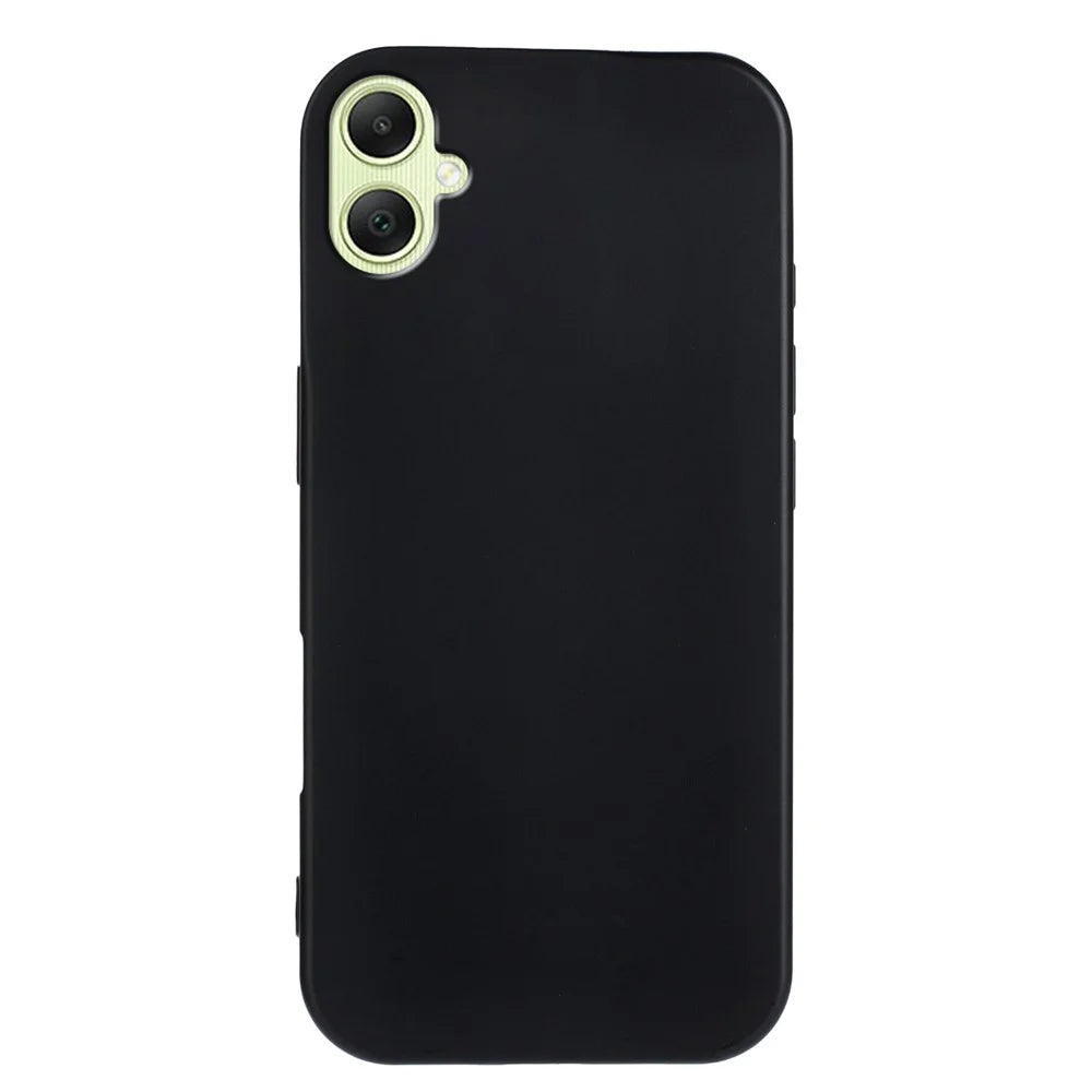 For Samsung Galaxy A06s / Galaxy A06 5G / Galaxy A06 4G TPU Case Soft Matte Anti-fingerprint Phone Back Cover - Black - 2