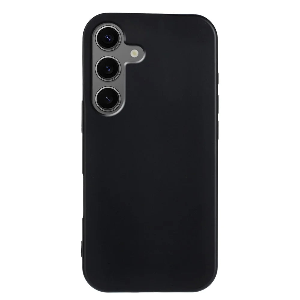 For Samsung Galaxy S24+ / Galaxy S25+ TPU Case Soft Matte Anti-fingerprint Phone Back Cover - Black - 2