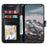 For Samsung Galaxy S24 Ultra Case PU Leather Mandala Imprinted Design Wallet Phone Cover - Black - 2